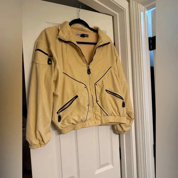 Jamie Sadock Full Zip Up Jackets Long Sleeve Yellow Women's Size Large - Picture 7 of 8